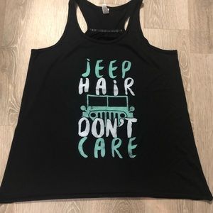 Jeep Hair Don’t Care Tank. Womens XL.